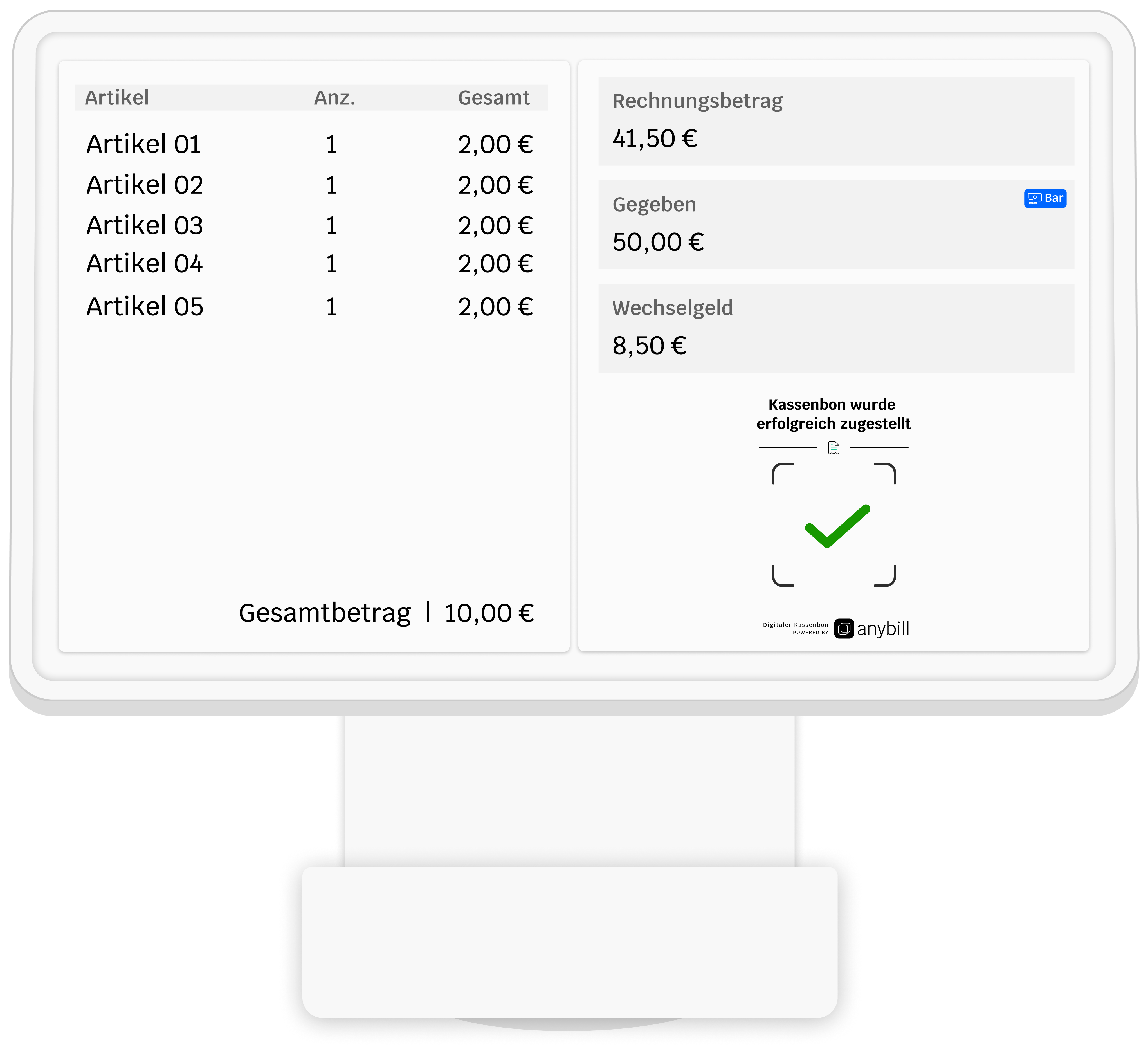 Customer Display - Known User